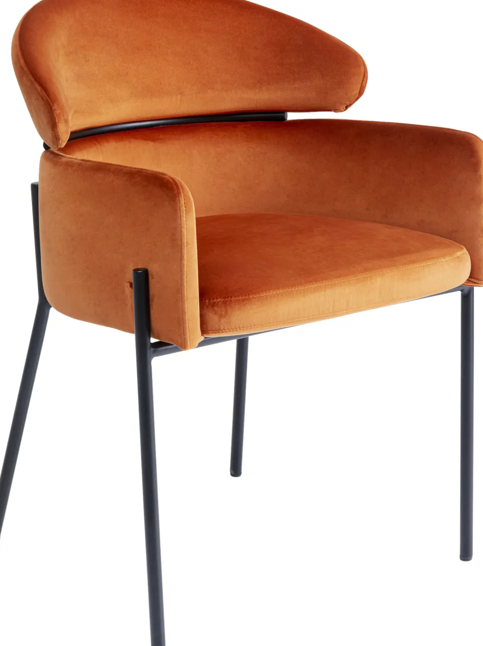 Armlehnstuhl Alexia Velvet Orange