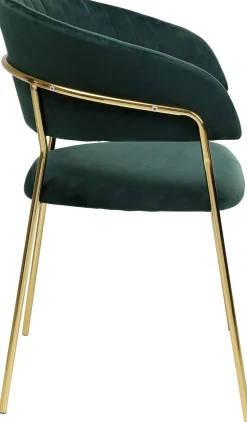 Armlehnstuhl Belle Velvet Grün (2/Set)