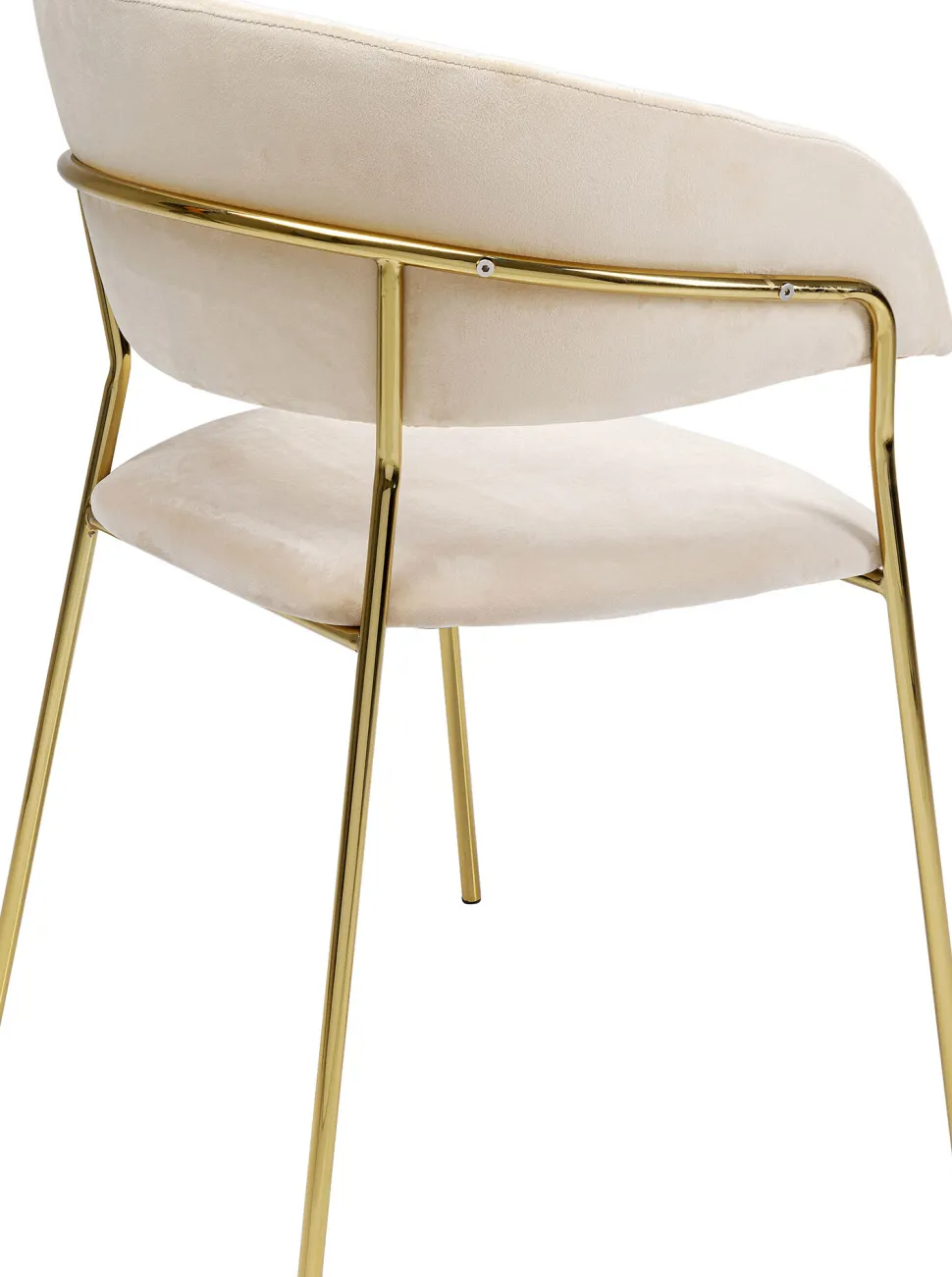 Armlehnstuhl Belle Velvet Creme (2/Set)