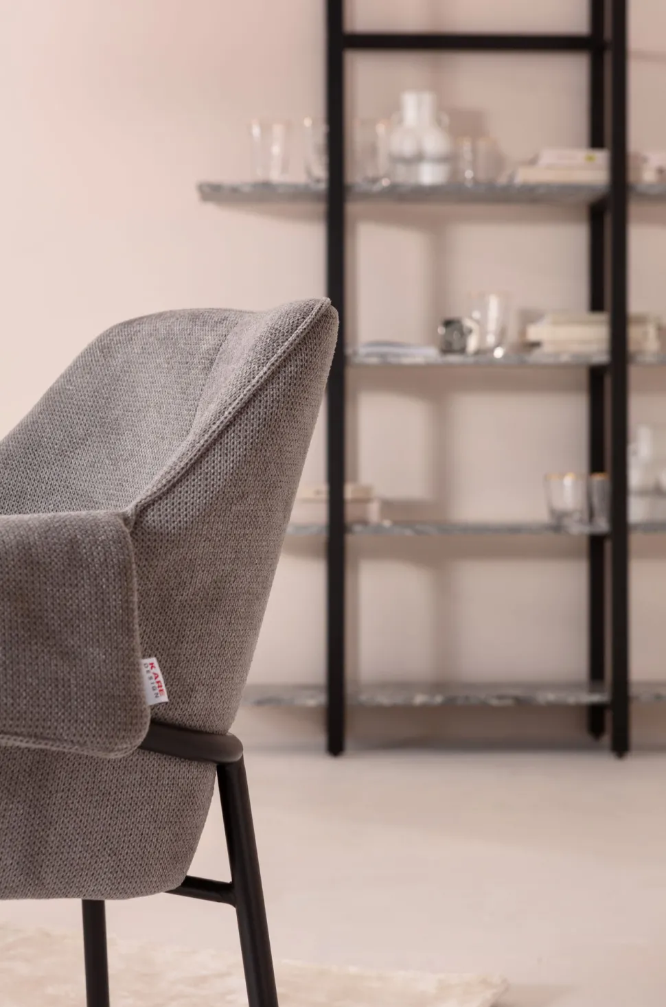 Armlehnstuhl Bess Grau