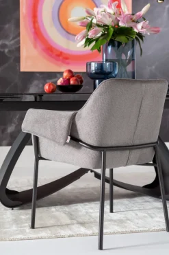 Armlehnstuhl Bess Grau