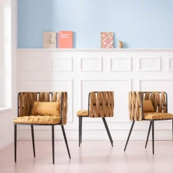 Armlehnstuhl Cheerio Gelb inkl. Kissen