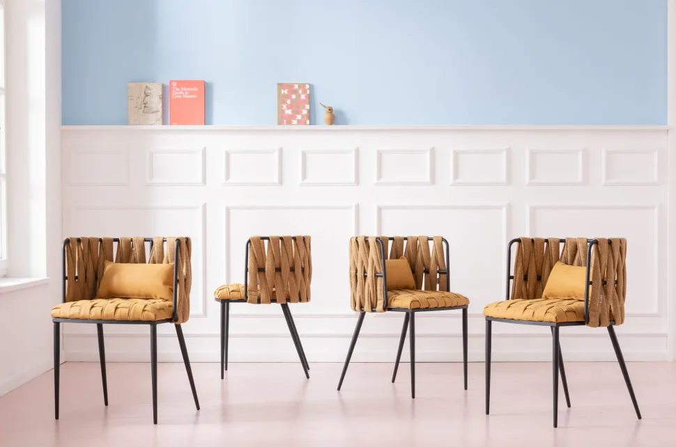 Armlehnstuhl Cheerio Gelb inkl. Kissen