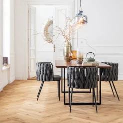 Armlehnstuhl Cheerio Grau inkl. Kissen