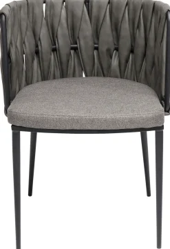 Armlehnstuhl Cheerio Grau inkl. Kissen