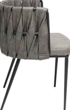 Armlehnstuhl Cheerio Grau inkl. Kissen