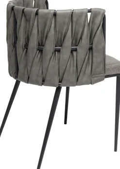 Armlehnstuhl Cheerio Grau inkl. Kissen