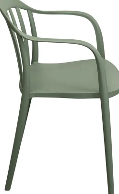 Armlehnstuhl Flores Graugrün