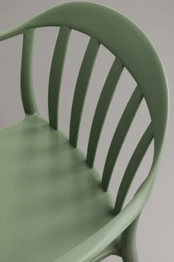 Armlehnstuhl Flores Graugrün