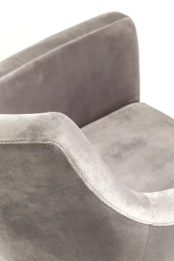 Armlehnstuhl Mode Velvet Grau