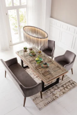 Armlehnstuhl Mode Velvet Grau