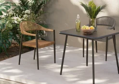 Armlehnstuhl Palma Grau