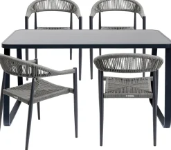 Armlehnstuhl Palma Grau