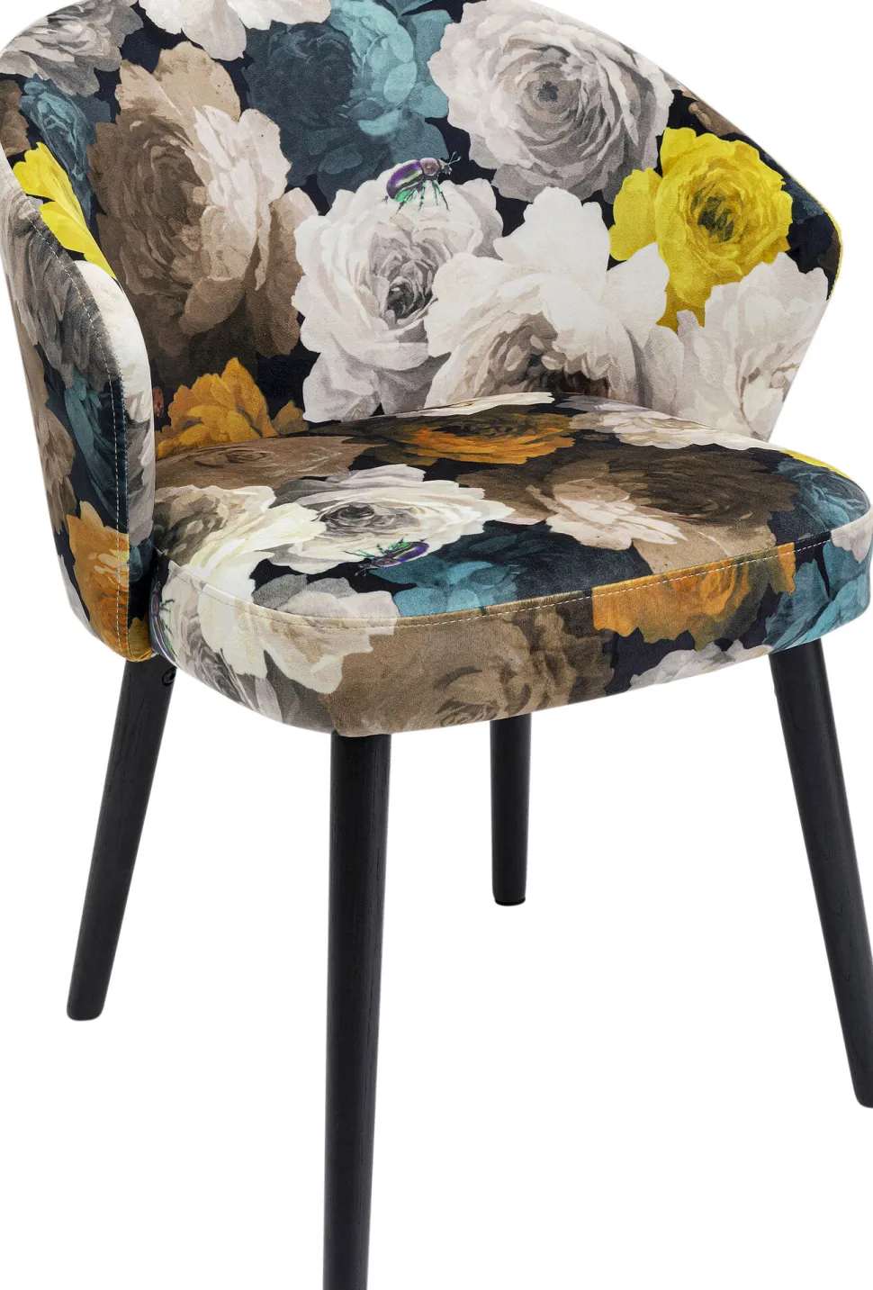 Armlehnstuhl Peony Flower Gelb