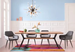 Armlehnstuhl San Francisco Grau