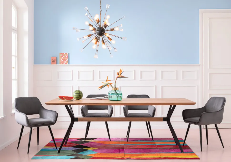 Armlehnstuhl San Francisco Grau