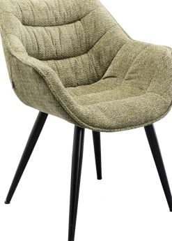 Armlehnstuhl Thelma Melange Grün