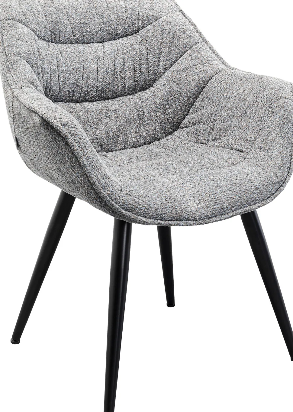 Armlehnstuhl Thelma Melange Grau
