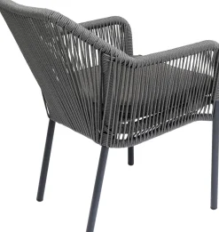 Armlehnstuhl Wave Grau