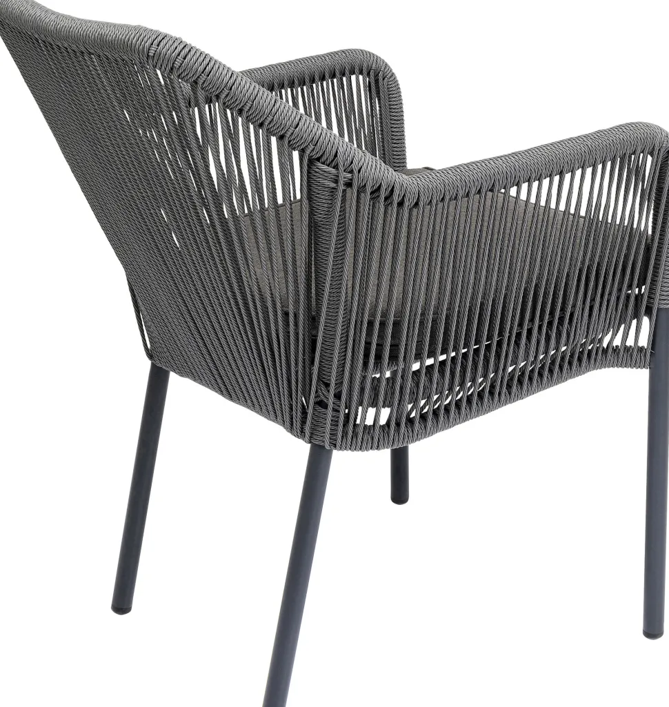 Armlehnstuhl Wave Grau