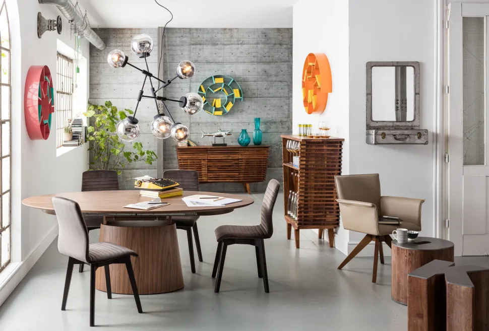 Ausziehtisch Benvenuto Walnut 200(50)x110cm