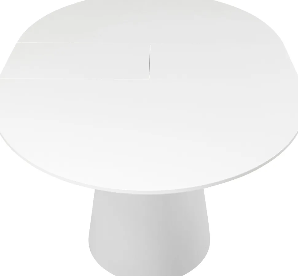 Ausziehtisch Benvenuto Weiß 200(50)x110cm