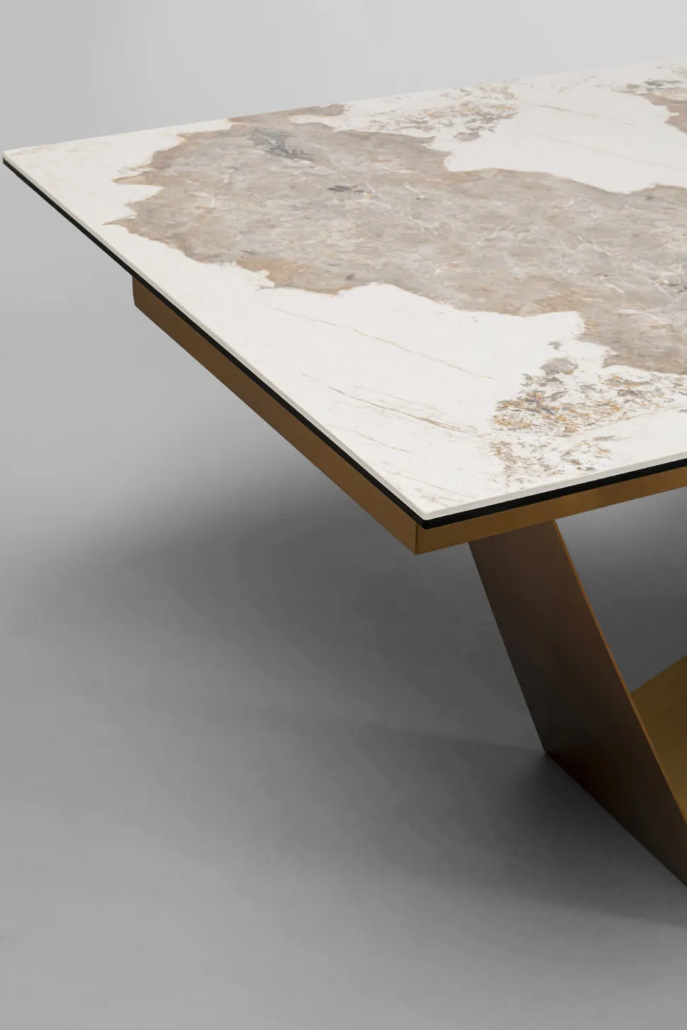 Ausziehtisch Connesso Brass 200(+60)x90cm