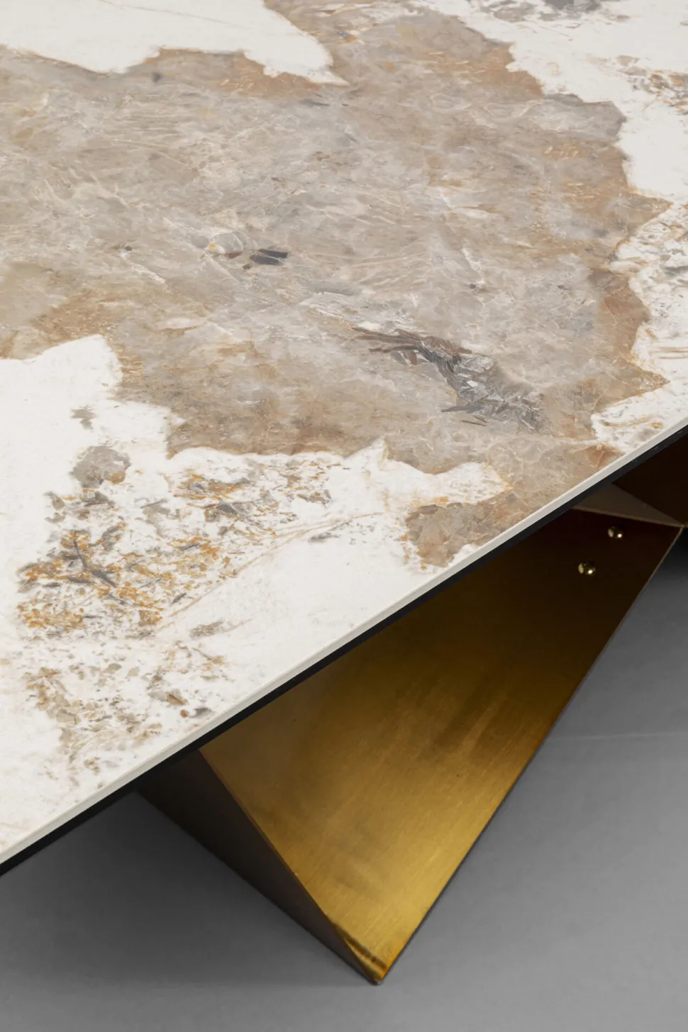 Ausziehtisch Connesso Brass 200(+60)x90cm