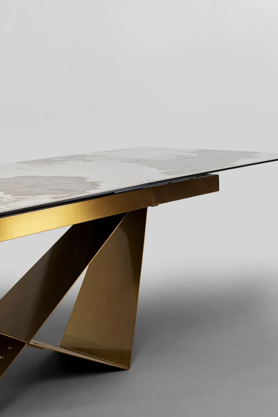 Ausziehtisch Connesso Brass 200(+60)x90cm