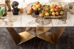 Ausziehtisch Connesso Brass 200(+60)x90cm