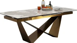 Ausziehtisch Connesso Brass 200(+60)x90cm