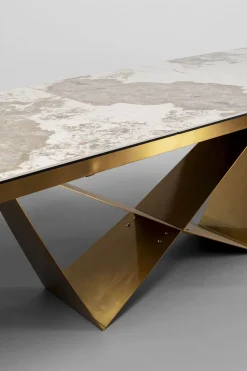 Ausziehtisch Connesso Brass 200(+60)x90cm