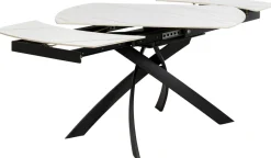 Ausziehtisch Twist Onyx 120(30+30)x90cm