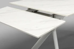 Ausziehtisch Xenia Weiß 140(+30+30)x80cm