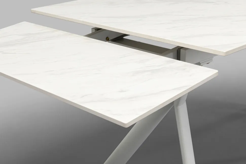 Ausziehtisch Xenia Weiß 140(+30+30)x80cm