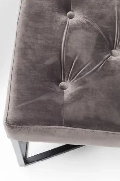 Bank Crossover Grau Schwarz 150x40cm