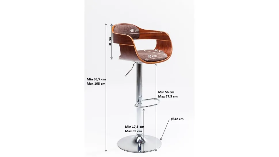 Barhocker Monaco Schoko