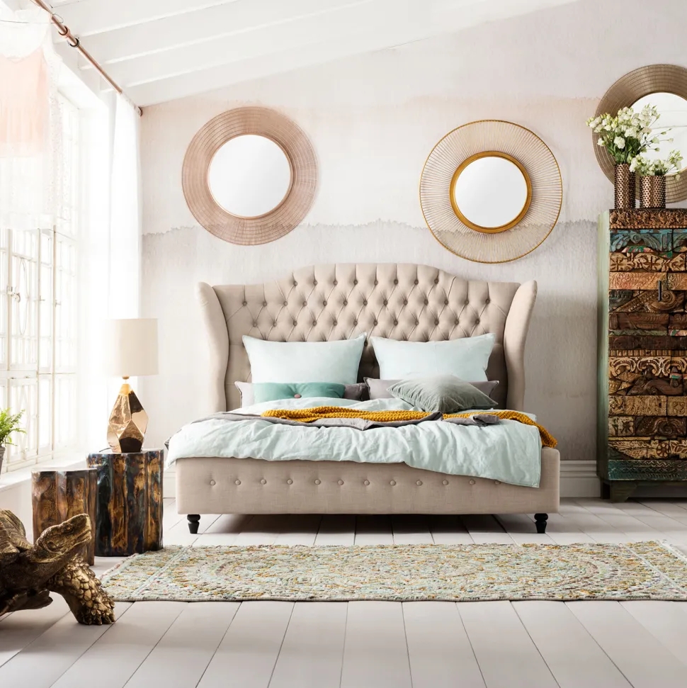 Bett City Spirit Linen Natural 180x200cm