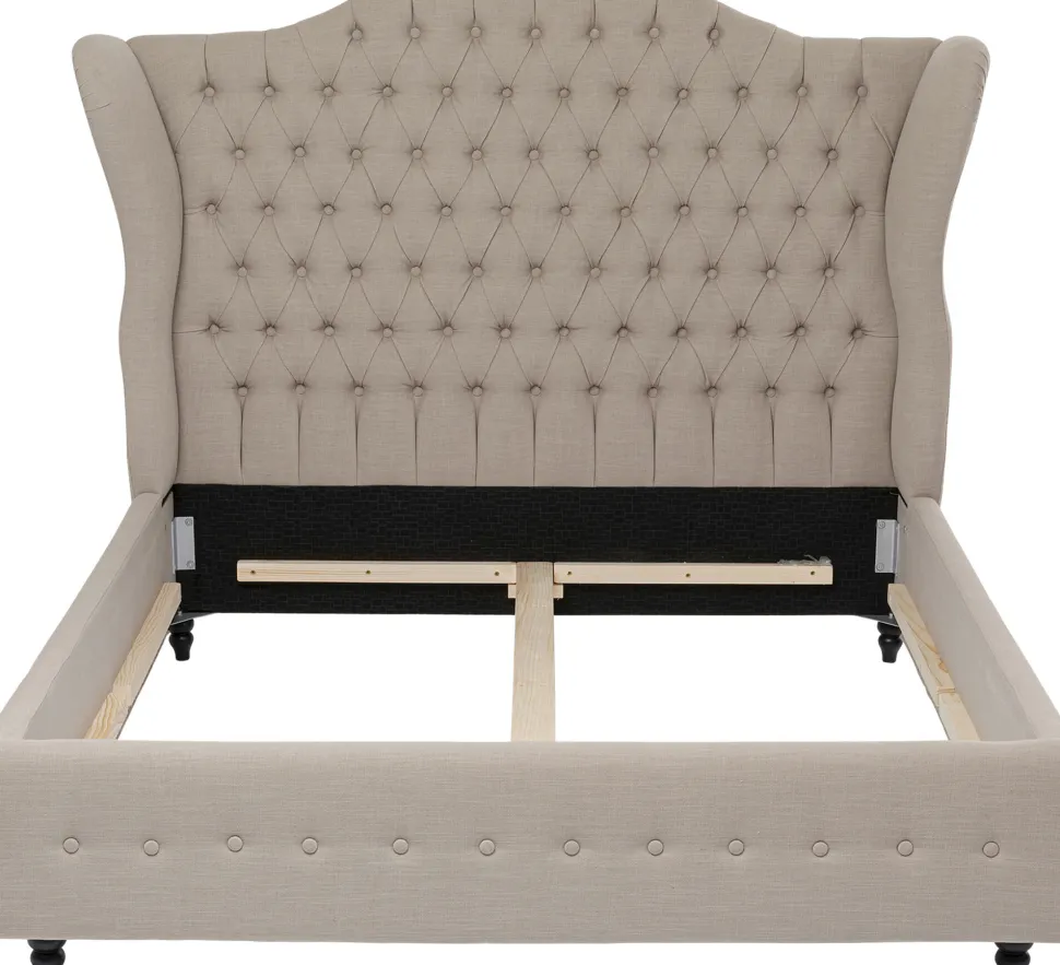 Bett City Spirit Linen Natural 180x200cm