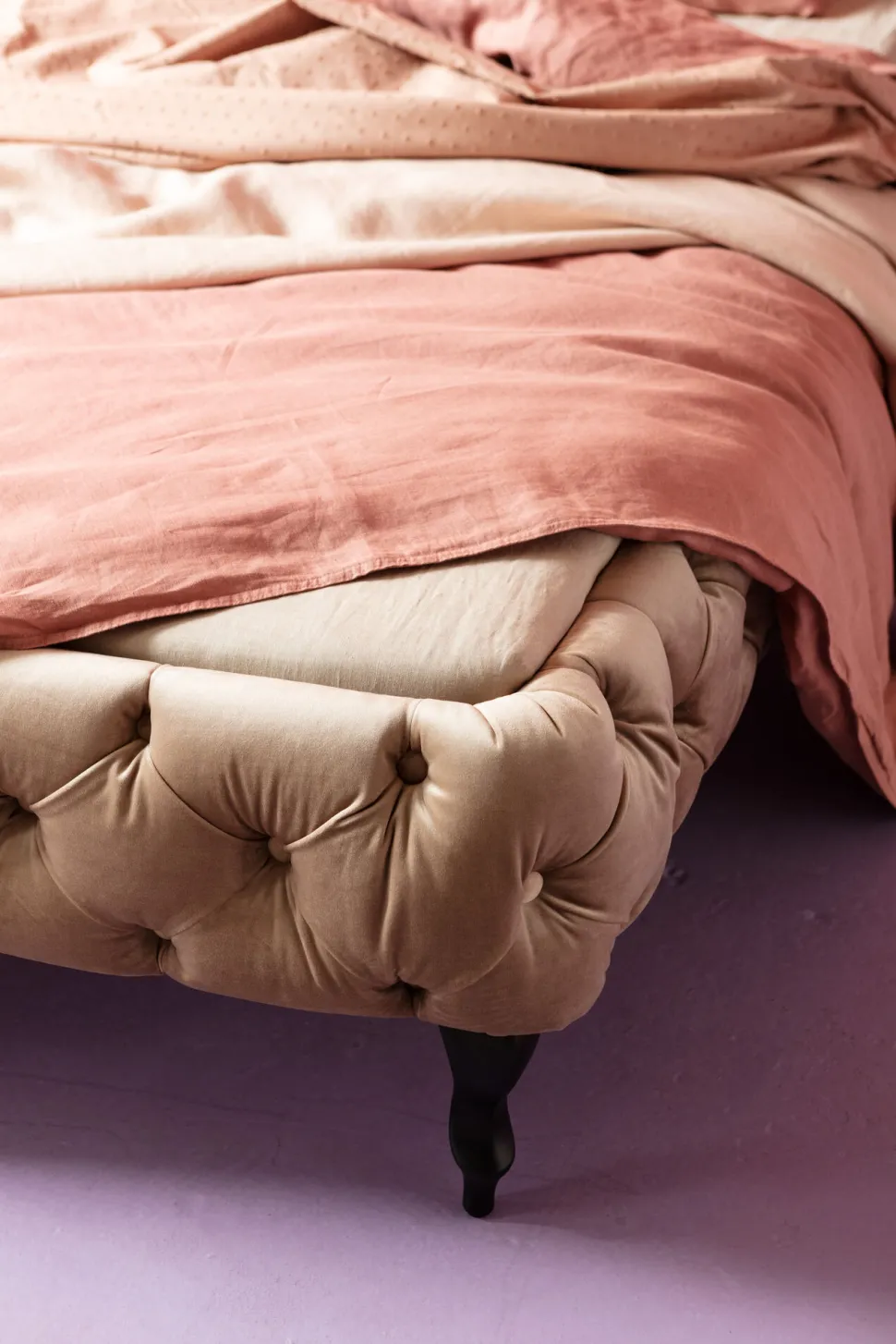 Bett Desire Velvet Ecru 180x200cm