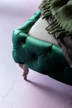 Bett Desire Velvet Grün 180x200cm