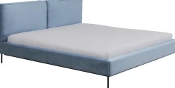 Bett East Side Cord Blau 180x200cm