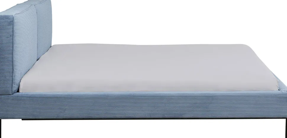 Bett East Side Cord Blau 160x200cm