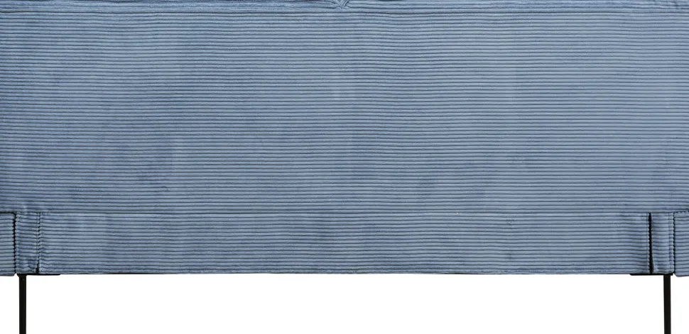 Bett East Side Cord Blau 160x200cm