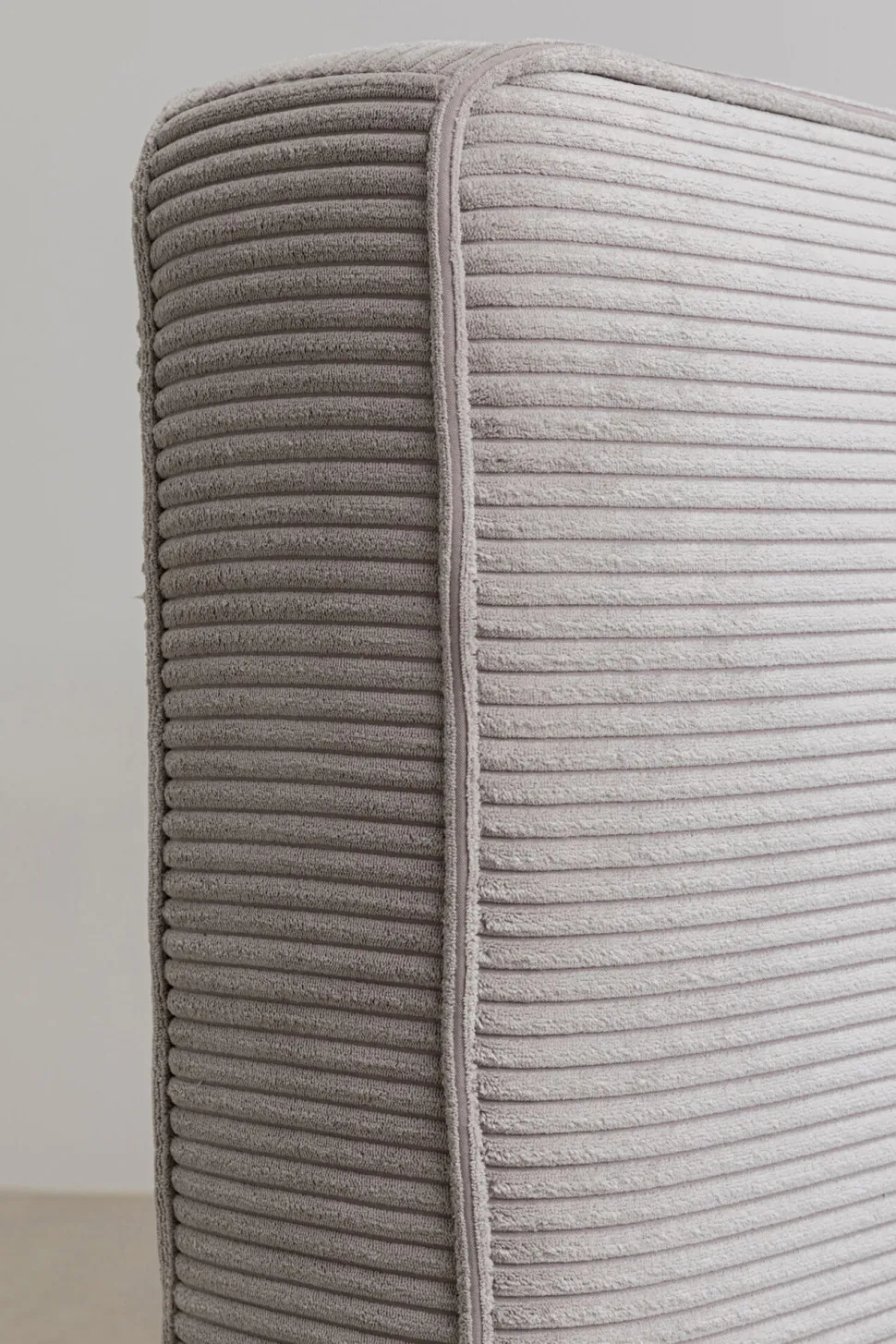 Bett East Side Cord Grau 160x200cm