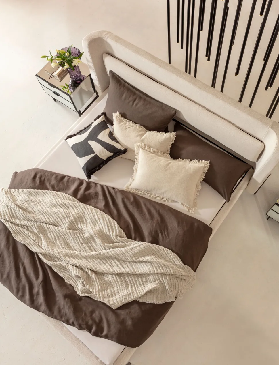 Bett Tivoli Ecru 160x200cm