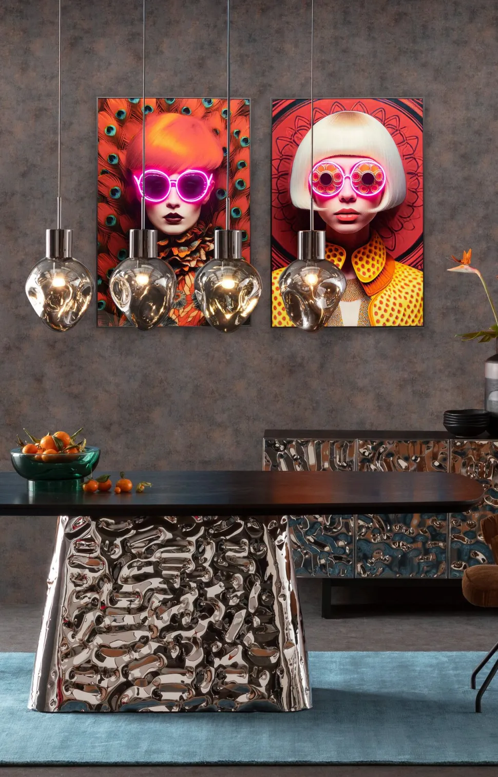 Bild Fancy Red Lady LED 120x80cm