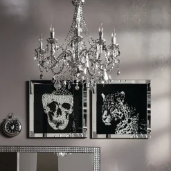 Bild Frame Mirror Leopard 80x80cm