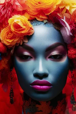 Bild Glas Flowers Dream Women 80x120cm