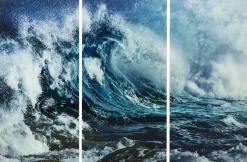 Bild Glas Triptychon Wave (3/Set)